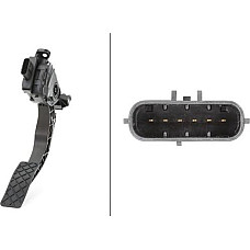 Senzor. pedala acceleratie Pedala de acceleratie AUDI A4 ALLROAD B8 A4 B8 A5 A6 ALLROAD C6 A6 ALLROAD C7 A6 C6 A6 AUDI A6/S6 III (4F2, C6), Sedan, 04.2004 - 08.2011 HELLA 6PV 009 505-701
