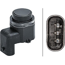Sensor de parcare Parking distance sensor front-rear iS it suitable for painting. yes RENAULT KANGOO II LAGUNA III TRAFIC RENAULT KANGOO / GRAND KANGOO (KW0/1_), Dubita, 02.2008 - HELLA 6PX 358 141-541