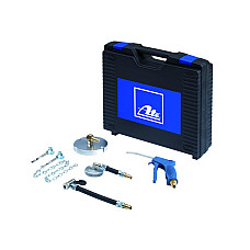 Aparate pentru fluide si combustibili ATE prize universale kit in dispozitiv pentru a inlocui lichidul de frana care contine 2 adaptoare furtun de aerisire in directia opusa si pistolul de umplere ATE 03.9302-0800.3