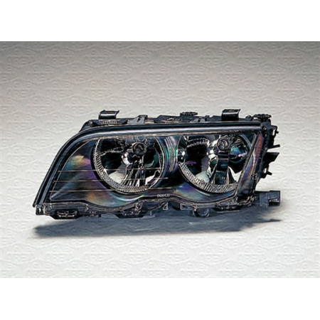 Far Lampa frontala Dreapta halogen H7/H7 electric cu motor culoare insert: negru BMW 3 E46 -09.01 MAGNETI MARELLI 710301089206
