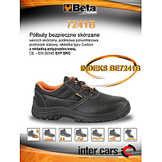 Protectia picioarelor BETA incaltaminte de protectie BASIC marime: 42 categorie de protectie: S1P SRC material: piele culoare: negru botul: otel BETA BE7241B/42