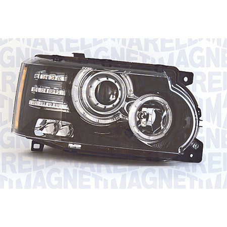 Far Lampa frontala Dreapta D3S H7 LED electric cu motor Bi Ksenon culoare insert gri potriveste LAND ROVER RANGE III 0302 0413 MAGNETI MARELLI 712472601129