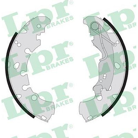 Set saboti frana spate CITROEN NEMO NEMO-MINIVAN FIAT 500 FIORINO FIORINO-MINIVAN GRANDE PUNTO IDEA PANDA PUNTO P FIAT PUNTO II (188_), Hatchback, 09.1999 - 07.2012 LPR 09090