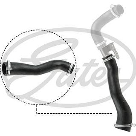 Furtun ear supraalimentare intercooler diametru 375-545mm lungime 325mm negru FORD FIESTA V FUSION 1.6D 11 FORD FIESTA V (JH_, JD_), Hatchback, 11.2001 - 12.2014 Gates 09-0656