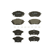 Set placute frana.frana disc Set placute frana Fata se potriveste. TOYOTA AURIS COROLLA 1.2-1.8H 10.12-08.19 TOYOTA COROLLA X (_E15_), Sedan, 10.2006 - BOSCH 0 986 494 676