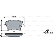 Set placute frana.frana disc Set placute frana Spate se potriveste. AUDI A3 A4 B7 A6 ALLROAD C6 A6 C6 TT SEAT ALTEA ALTEA XL EX AUDI TT II (8J9), Roadster, 03.2007 - 06.2014 BOSCH 0 986 494 053