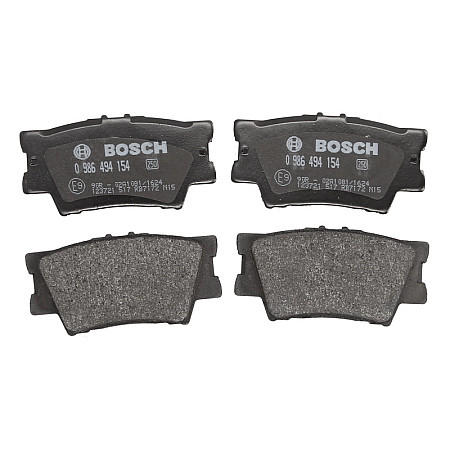 Set placute frana.frana disc Set placute frana Spate se potriveste. VOLVO 340-360 PONTIAC VIBE TOYOTA AVALON CAMRY RAV 4 III RA TOYOTA CAMRY VI (_V4_), Sedan, 01.2006 - 12.2014 BOSCH 0 986 494 154