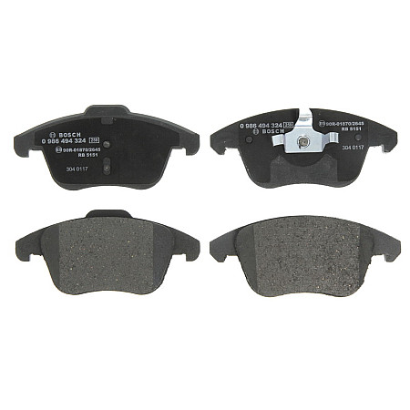 Set placute frana.frana disc Set placute frana Fata cu lacat cu un tampon de amortizare se potriveste. DS DS 4 DS 5 CITROEN C4 G PEUGEOT 3008 (0U_), Dubita, 05.2009 - 12.2017 BOSCH 0 986 494 324