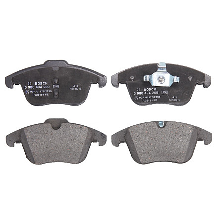 Set placute frana.frana disc Set placute frana Fata cu lacat cu un tampon de amortizare se potriveste. JAGUAR S-TYPE II XF I XF JAGUAR XJ (X350, X358), Sedan, 03.2003 - 03.2009 BOSCH 0 986 494 209
