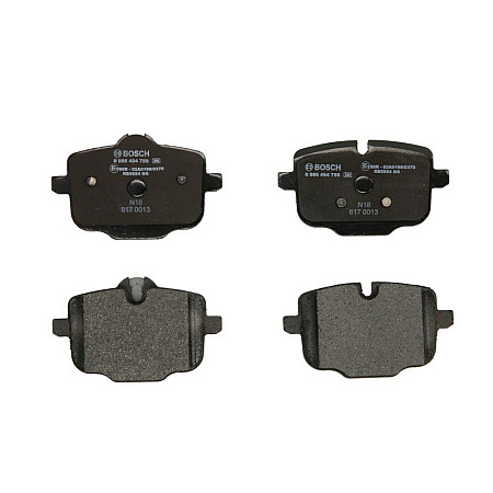 Set placute frana.frana disc Set placute frana Spate se potriveste. BMW 5 F10 5 F11 6 F12 6 F13 6 GRAN COUPE F06 2.0D-4.4 01.10 BMW 6 - III (F12), Sabrioleta, 12.2010 - 06.2018 BOSCH 0 986 494 759