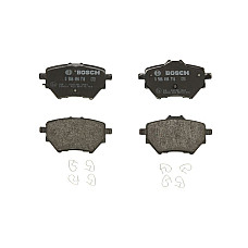 Set placute frana.frana disc Set placute frana Spate cu instructiuni de montare cu un tampon de amortizare se potriveste. DS DS PEUGEOT 2008 II (U_), 08.2019 - BOSCH 0 986 494 716