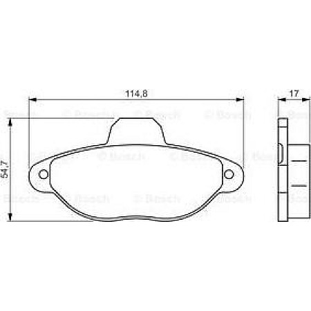 Set placute frana.frana disc Set placute frana Fata se potriveste. FIAT 500 CINQUECENTO PANDA PANDA-HATCHBACK PUNTO PUNTO-HATCH FIAT PUNTO II (188_), Hatchback, 09.1999 - 07.2012 BOSCH 0 986 495 255