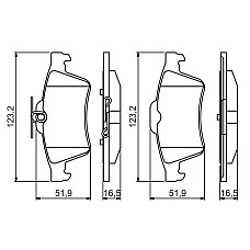 Set placute frana.frana disc Set placute frana se potriveste. CADILLAC CTS FORD C-MAX II FOCUS III FOCUS III-KOMBI GRAND C-MAX MAZDA 5 (CW), Dubita, 06.2010 - BOSCH 0 986 495 216
