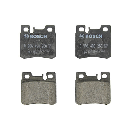 Set placute frana.frana disc Set placute frana Spate se potriveste. MERCEDES 124 A124 124 C124 124 T-MODEL S124 124 W124 190 W2 MERCEDES-BENZ E-CLASS (A124), Sabrioleta, 05.1993 - 03.1998 BOSCH 0 986 490 260