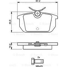 Set placute frana.frana disc Set placute frana Spate se potriveste. ALFA ROMEO 145 146 155 33 GTV SPIDER AUDI 100 C2 FIAT 131 B FIAT TIPO (160_), Hatchback, 07.1987 - 10.1997 BOSCH 0 986 491 030