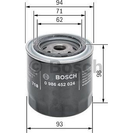 Filtru ulei se potriveste. NISSAN 280ZXZXT ALMERA I BLUEBIRD CHERRY III LAUREL NAVARA PATHFINDER I PATROL GR IV PATROL III-1 PAT NISSAN CEDRIC (230), Hardtop, 08.1971 - 03.1978 BOSCH 0 986 452 024