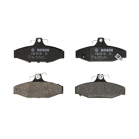 Set placute frana.frana disc Set placute frana Spate se potriveste. CHEVROLET CAMARO CORVETTE DAEWOO KORANDO MUSSO SSANGYONG KO DAEWOO KORANDO (KJ), Crossover, 11.1998 - BOSCH 0 986 424 561