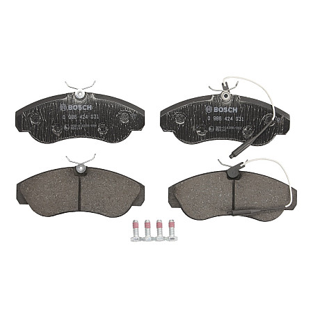 Set placute frana.frana disc Set placute frana Fata se potriveste. CITROEN JUMPER I FIAT DUCATO PEUGEOT BOXER 1.9D-2.8D 02.94-0 PEUGEOT BOXER (Y), Autobuz, 09.2005 - BOSCH 0 986 424 031