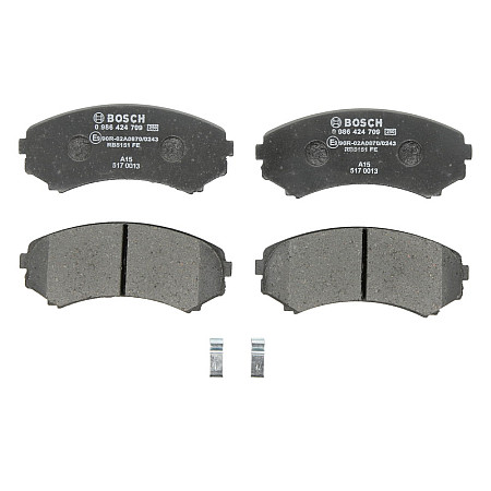 Set placute frana.frana disc Set placute frana Fata se potriveste. MAZDA E MITSUBISHI ENDEAVOR GRANDIS PAJERO CLASSIC PAJERO II MITSUBISHI PAJERO SPORT I (K7_, K9_), Crossover, 07.1996 - BOSCH 0 986 424 709