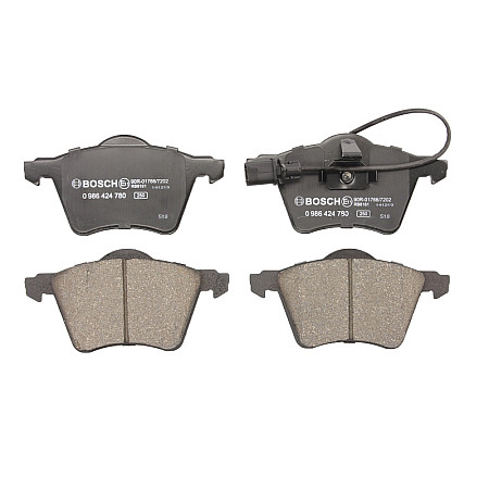Set placute frana.frana disc Set placute frana Fata cu lacat cu un tampon de amortizare se potriveste. FORD GALAXY I GALAXY MK I SEAT ALHAMBRA (7V8, 7V9), Dubita, 04.1996 - 03.2010 BOSCH 0 986 424 780