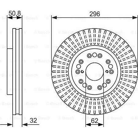 Disc frana TOYOTA CROWN XI (_S17_), Sedan, 09.1999 - 05.2004 BOSCH 0 986 479 485