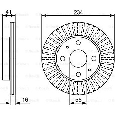 Disc frana DAIHATSU CUORE VII (L275_, L285_, L276_), Hatchback, 12.2006 - BOSCH 0 986 479 C18