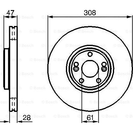 Disc frana RENAULT VEL SATIS (BJ0_), Dubita, 06.2002 - BOSCH 0 986 479 199