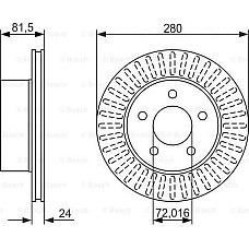 Disc frana JEEP GRAND CHEROKEE I (ZJ, ZG), Crossover, 09.1991 - 04.1999 BOSCH 0 986 479 386