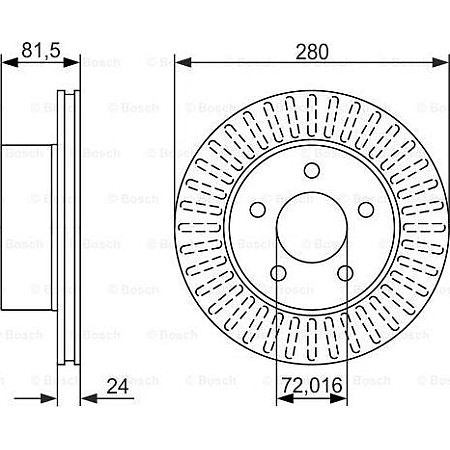 Disc frana JEEP GRAND CHEROKEE I (ZJ, ZG), Crossover, 09.1991 - 04.1999 BOSCH 0 986 479 386