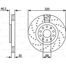 Disc frana AUDI A4 Avant II (8E5, B6), Turism, 02.2000 - 12.2005 BOSCH 0 986 479 258