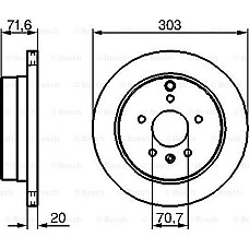 Disc frana VAUXHALL ANTARA (L07), Crossover, 08.2006 - BOSCH 0 986 479 268