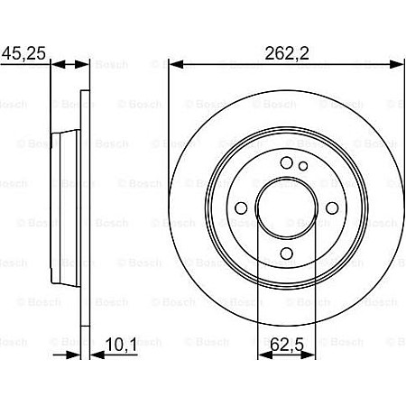 Disc frana HYUNDAI ACCENT IV (RB), Hatchback, 11.2010 - BOSCH 0 986 479 A44