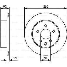 Disc frana NISSAN X-TRAIL (T32_), Crossover, 10.2013 - BOSCH 0 986 479 C12