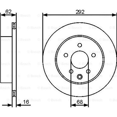 Disc frana NISSAN X-TRAIL (T32_), Crossover, 10.2013 - BOSCH 0 986 479 C12