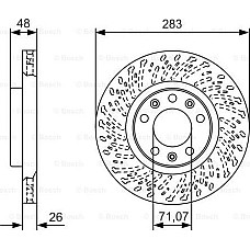 Disc frana CITROEN C4 SPACETOURER (3D_), Dubita, 04.2018 - BOSCH 0 986 479 C35