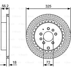 Disc frana MAZDA CX-7 (ER), Crossover, 06.2006 - 12.2014 BOSCH 0 986 479 C30