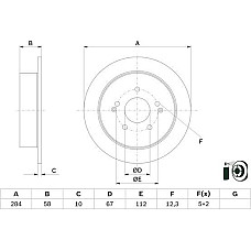 Disc frana BOSCH 0 986 479 H16