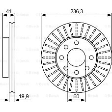 Disc frana OPEL CORSA B (S93), Hatchback Van, 08.1994 - 12.2001 BOSCH 0 986 479 S98