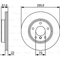 Disc frana BMW 3 - IV (E46), Compartiment, 12.1998 - 07.2006 BOSCH 0 986 479 S32