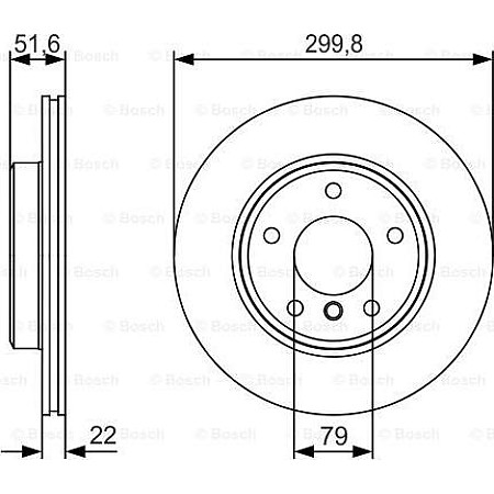 Disc frana BMW 3 - IV (E46), Compartiment, 12.1998 - 07.2006 BOSCH 0 986 479 S32