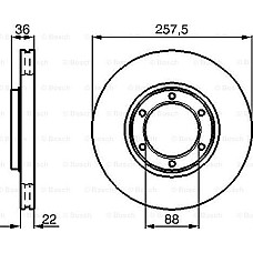 Disc frana VAUXHALL BRAVA (TF0, TF1), Ridica, 12.1988 - 12.2002 BOSCH 0 986 478 596