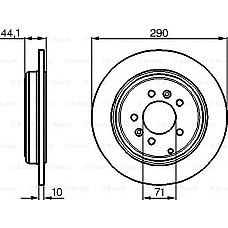 Disc frana PEUGEOT 605 (6B), Sedan, 06.1989 - 09.1999 BOSCH 0 986 478 556