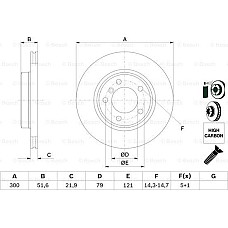Disc frana BMW 3 - IV (E46), Sedan, 12.1997 - 05.2005 BOSCH 0 986 478 571
