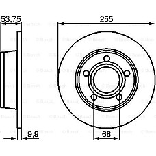 Disc frana AUDI A6 Avant (4B5, C5), Turism, 11.1997 - 01.2005 BOSCH 0 986 478 704