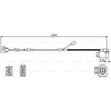 Senzor ABS AUDI A4 (8D2, B5), Sedan, 11.1994 - 12.2001 BOSCH 0 986 594 002
