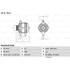 Alternator 14V 70A se potriveste. OPEL ASTRA G ASTRA G CLASSIC ASTRA G-KOMBI ASTRA H ASTRA H GTC COMBO TOUR COMBO-MINIVAN CORSA OPEL ASTRA G (T98), Sabrioleta, 03.2001 - 10.2005 BOSCH 0 986 041 260