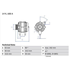 Alternator 14V 100A se potriveste. OPEL ASTRA G ASTRA G CLASSIC ASTRA G-KOMBI ASTRA H ASTRA H CLASSIC ASTRA H GTC CORSA C CORSA OPEL ASTRA G (F70), Estate Van, 09.1998 - 04.2005 BOSCH 0 986 047 280