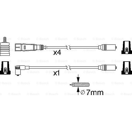 Set fise bujii AUDI 80 V (8C2, B4), Sedan, 09.1991 - 07.1995 BOSCH 0 986 356 317