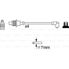 Set fise bujii CITROEN BX (XB-_), Hatchback, 10.1982 - 12.1994 BOSCH 0 986 356 767