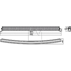 Lumina de lucru Work light LED 10-30V 240W height. 90mm depth. 55mm Monark 098146104